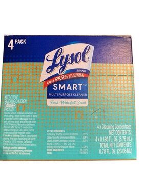 Lysol Smart Multi Purpose Cleaner‎ 
4x Cleaning Concentrate 4 x 0.195 Fl Oz